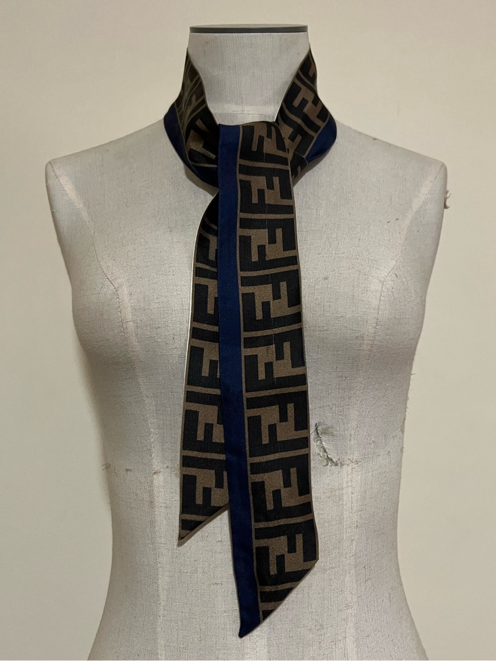 Fendi x Fila Mania Twilly Bandeau reversible with Fendi logo print